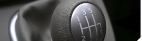 photo of a stickshift knob in an automobile